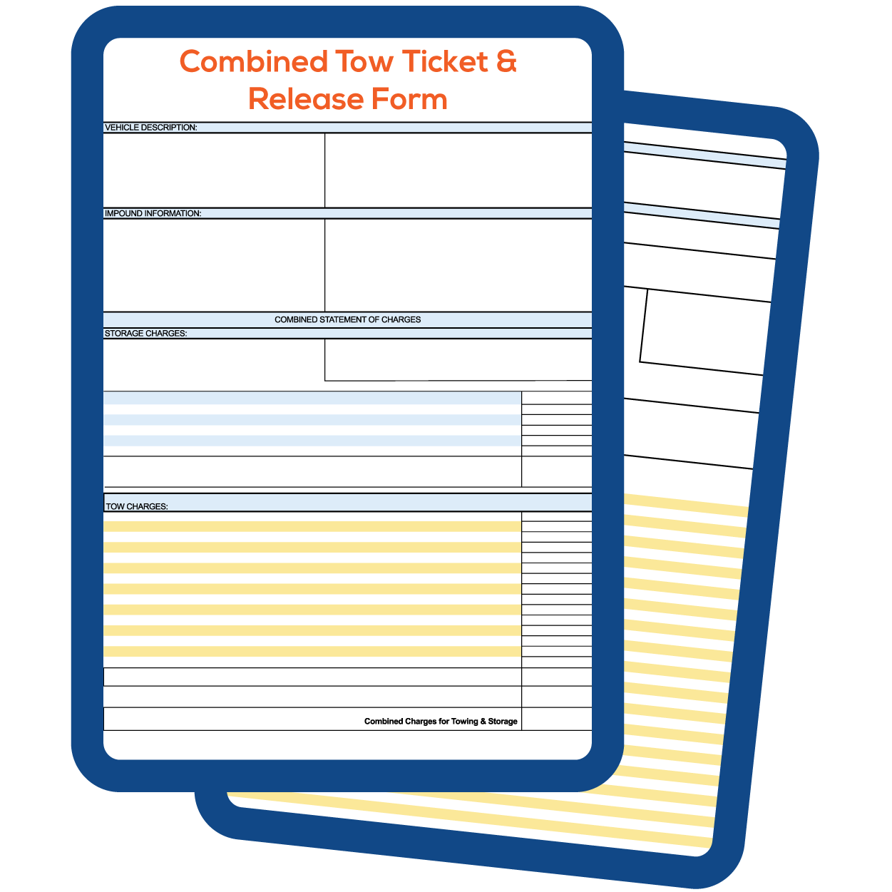 COMBINED TOW TICKET & VEHICLE RELEASE FORM